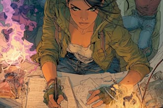 comic book illustration with comic book illustrator