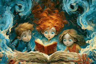 do cartoon book cover  children book cover design