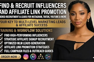 recruit influencer affiliate link promotion affiliate signup MLM leads