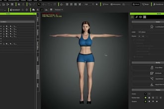 create reallusion cc4 model, iclone 8, cc5, ue5 character, 3d clothing, daz 3d