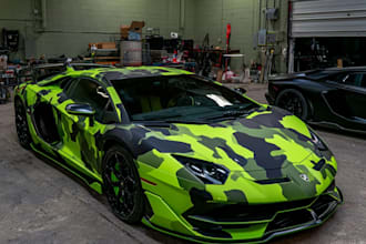 create racing car wrap, itasha wrap design with extreme creativity