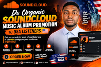 do organic soundcloud music album promotion to USA listeners