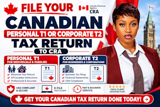 file your canadian personal t1 or corporate t2 tax return to cra