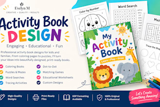 do KDP kids coloring book, KDP coloring book cover design KDP kids activity book