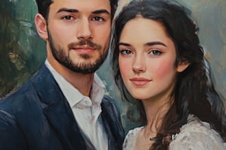 do oil painting portrait