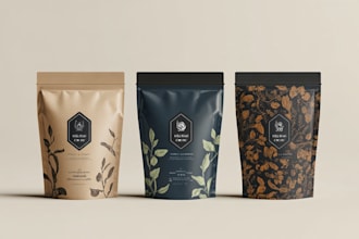design a minimalistic and clean product packaging design