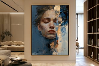 design creative abstract artwork for your personal or business project