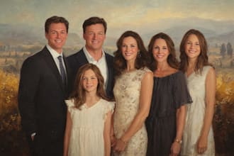 draw a custom family portrait arts