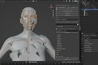 rig, vrm 3d avatar, iphone facetrack, livelink face, ue5 control rig, ik fk, cc4