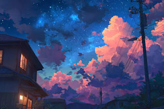 do anime background art for visual novel