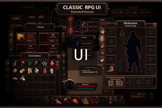 build game ui, hud and menu systems for unity and unreal engine