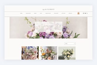design a wix florist website for your flower shop