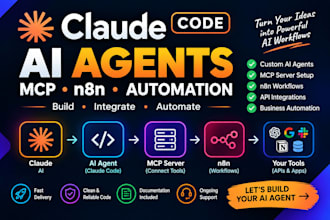 build claude code ai agents, mcp servers and n8n automations