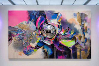create surreal, psychedelic, abstract art