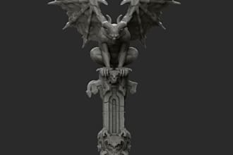 model, optimized nsfw model for 3d printing, articulate, dragon animal toy stl