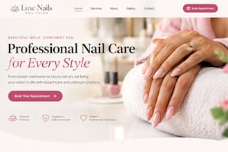 design redesign squarespace nail salon website nail tech website manicure site