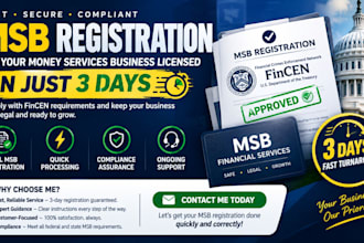 do fast msb registration for compliance and licensing