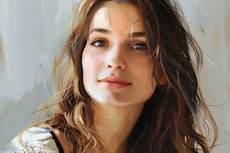 paint digital oil painting portrait