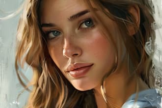 create oil painting, digital oil painting