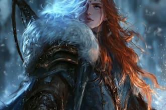 create fantasy character portrait art
