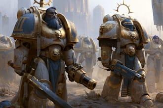 drawing a warhammer 40k art