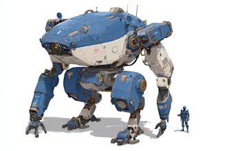 design high quality robot, mecha concepts