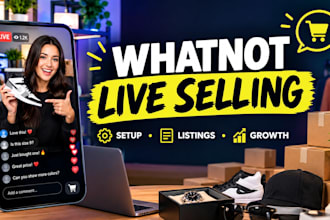 setup optimize your whatnot store products and live selling