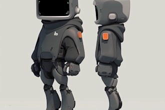 3d model the robot and mecha