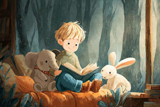 create children book illustration and character design
