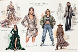 draw a fashion illustration