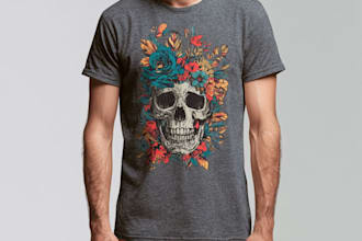 make vintage design t shirt and retro illustration