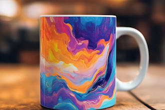 design awesome custom mug design