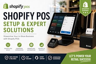 set up shopify pos, sync inventory, and configure hardware