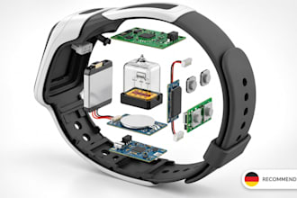 design wearable device smartwatch, fitness tracker iot enclosure solidworks cad