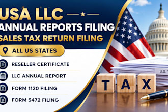 file annual report for USA llc and tax return