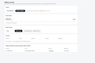 build a stripe subscription billing backend with retries and dunning