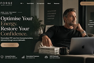 build wix bioidentical hormone clinic hrt bhrt trt telehealth website