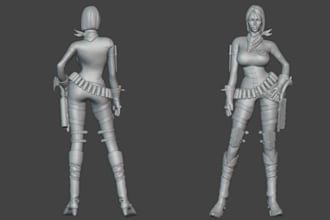 sculpt 3d action figure toy articulated figurine 3d character model 3d printing