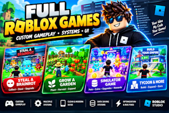 develop a custom roblox game simulator tycoon and gameplay system