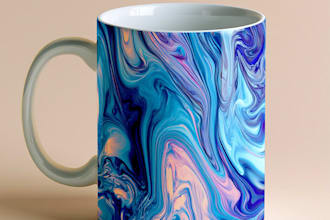 create a custom coffee mug design