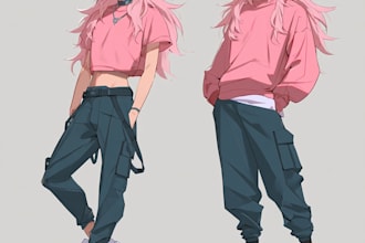 do a anime character art