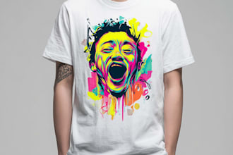 draw a custom funny meme t shirt design