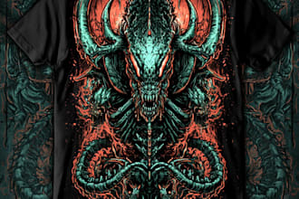 alien t shirt design horror t shirt design fantasy t shirt
