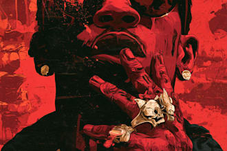 design a rip hip hop trap style album cover art