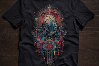 do awesome christian t shirt design for you