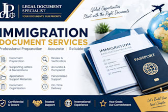 prepare immigration paperwork documents for visa and residency applications