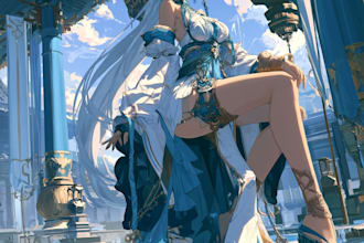 anime character an illustration and anime character