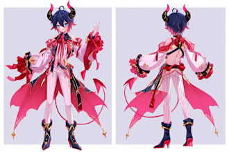 draw anime oc, anime fanart character, custom anime character