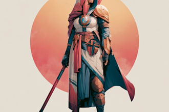 create professional fantasy character artwork