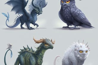 create fantasy art, creatures and characters